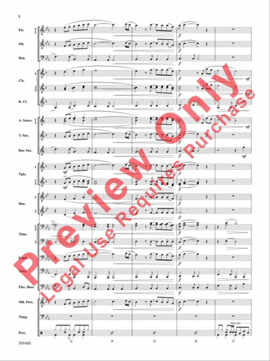 The Beatles Remembered Concert Band scores gallery preview page 9