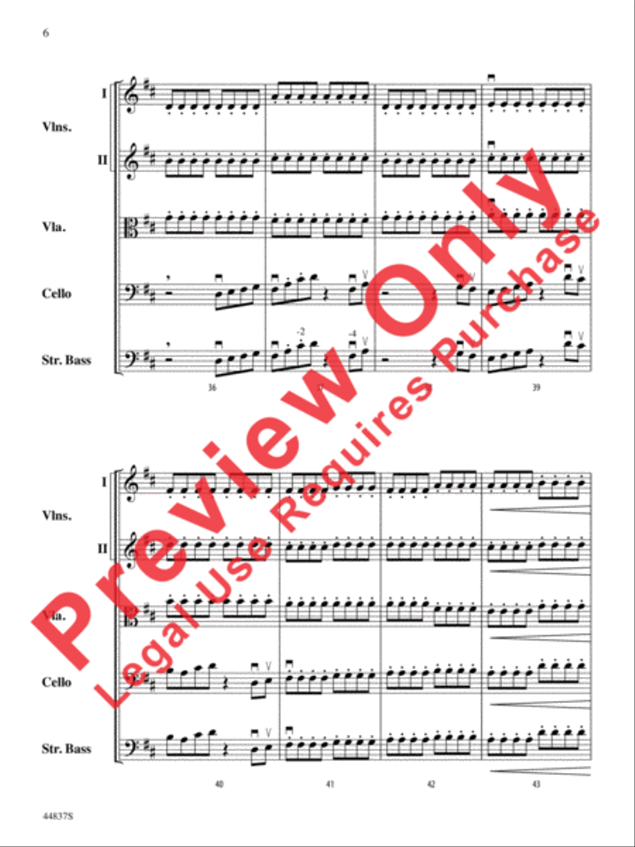 A Spark of Courage String Orchestra scores gallery preview page 15