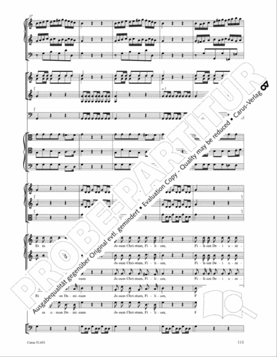 C Minor Mass, K. 427 (Missa in c KV 427) 4-Part scores gallery preview page 127