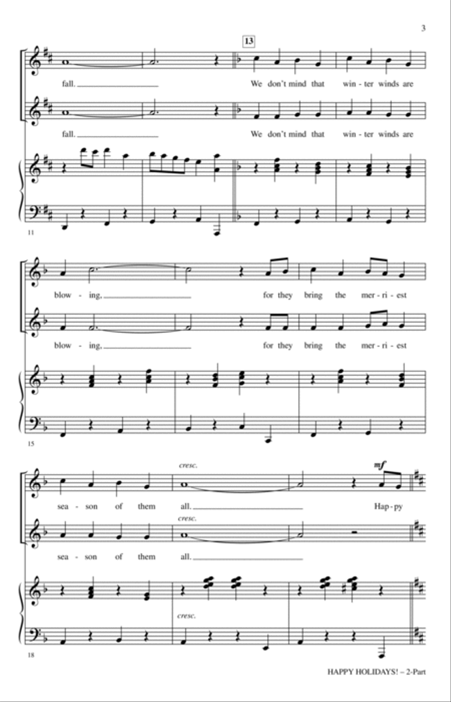 Happy Holidays! Happy Holidays! 2-Part scores gallery preview page 2