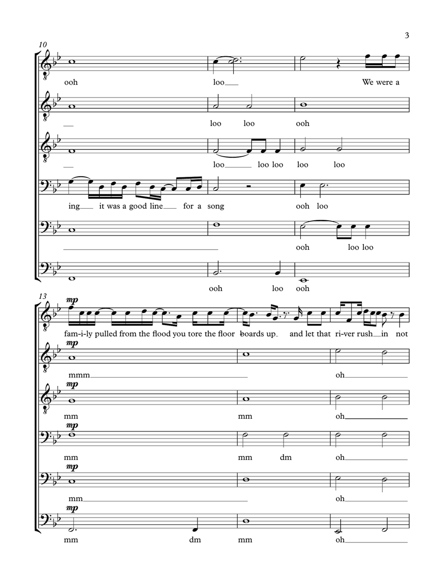 The End Of Love TTBB scores gallery preview page 3
