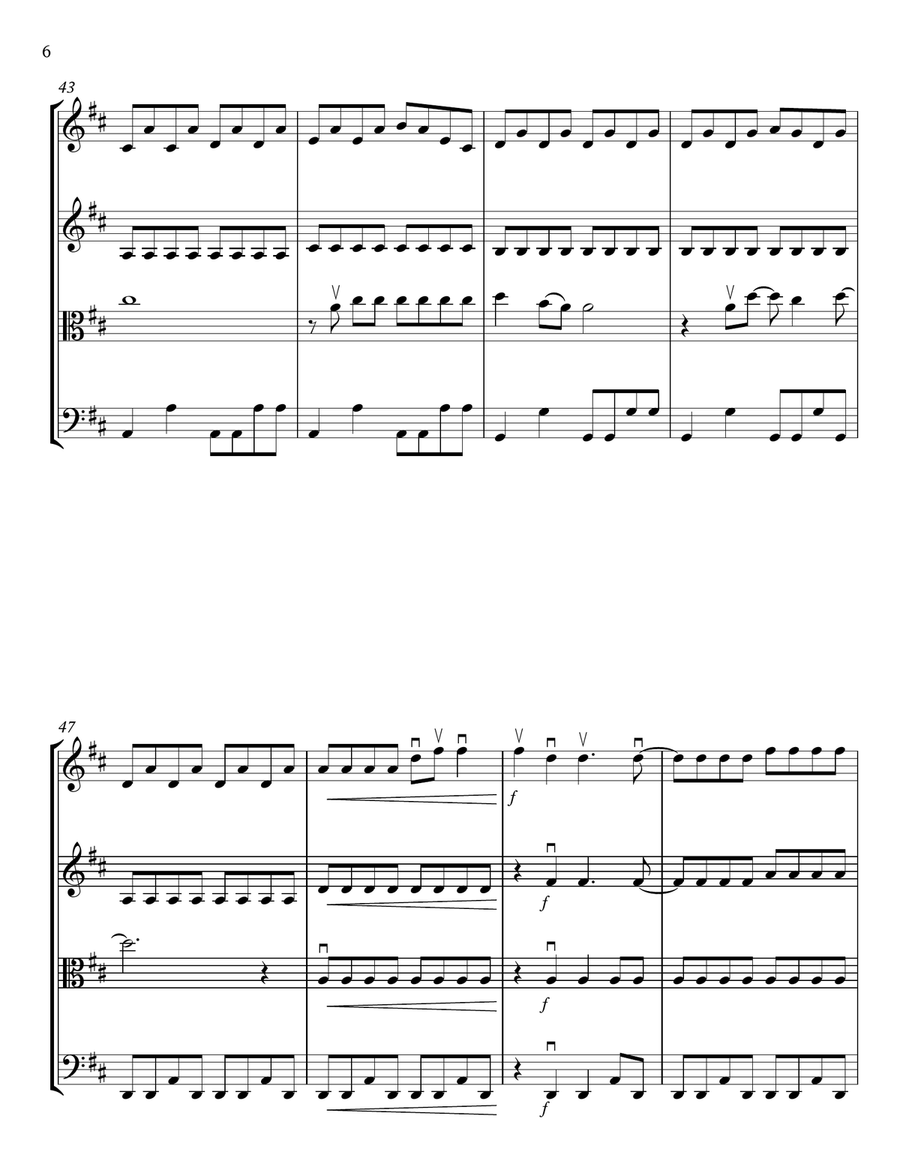 The Middle String Quartet scores gallery preview page 6