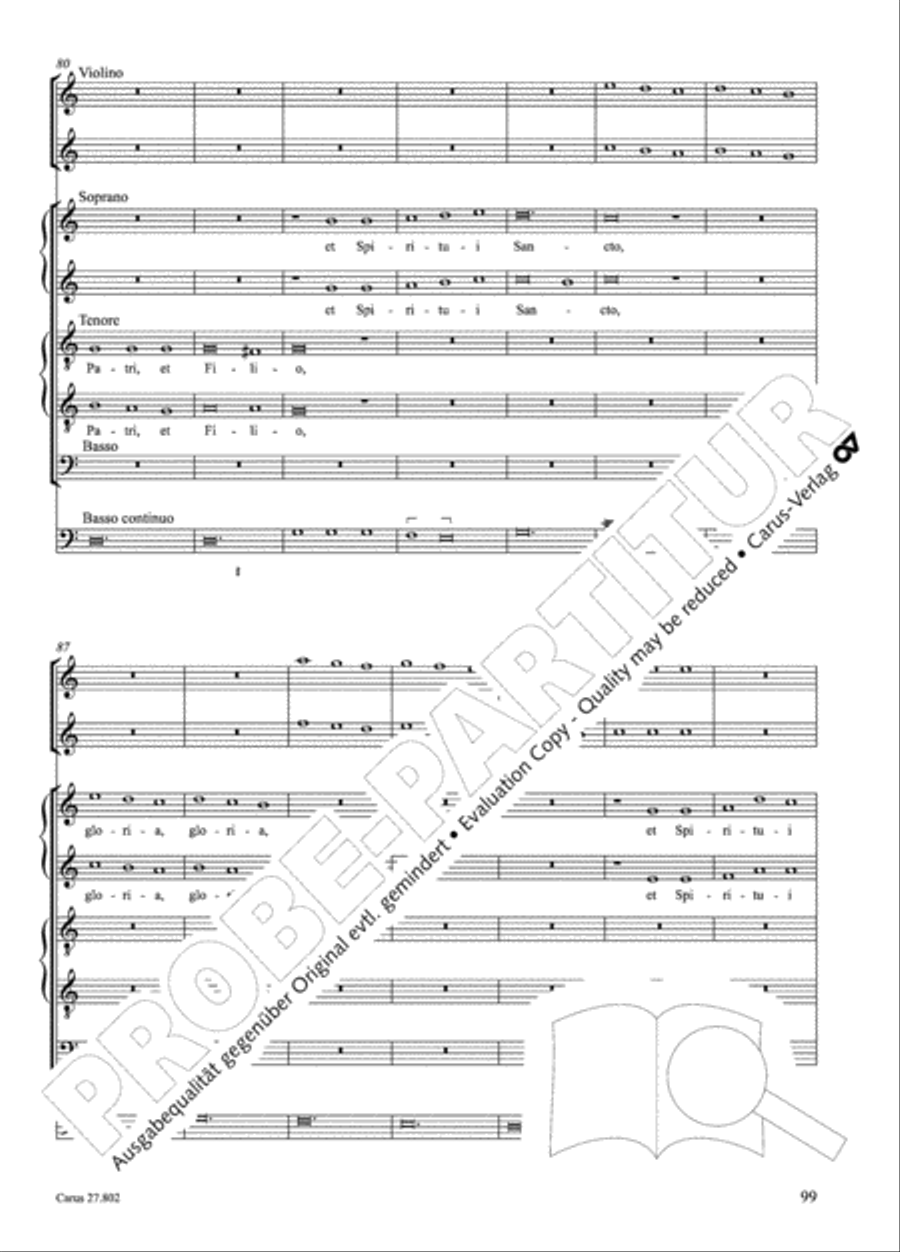 Salmi I (Selva morale e spirituale) Collection / Songbook scores gallery preview page 124