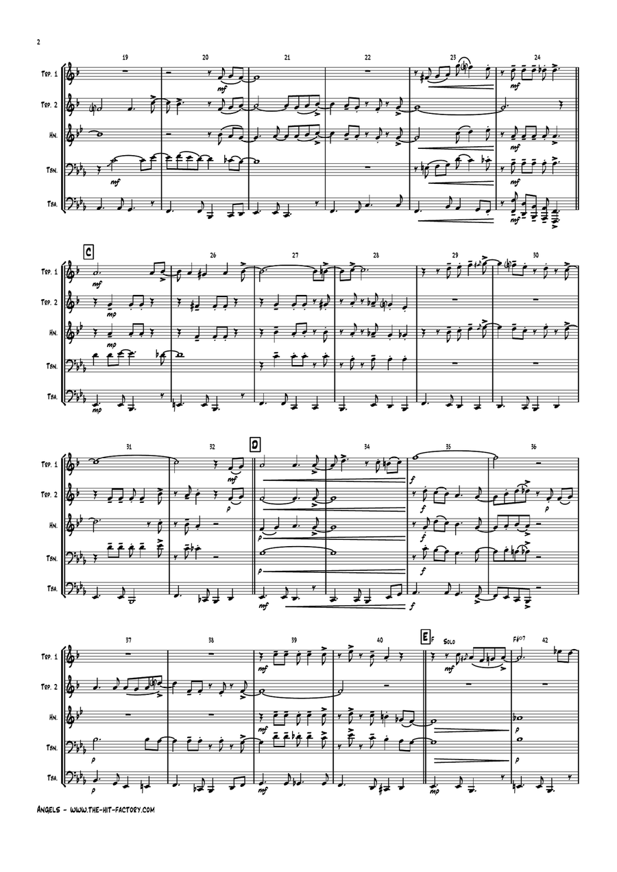 White Christmas Brass Ensemble scores gallery preview page 2