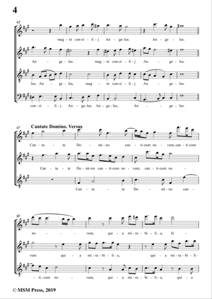 Byrd-Tui sunt coeli,T 119,in f sharp minor,for A cappella 4-Part scores gallery preview page 6
