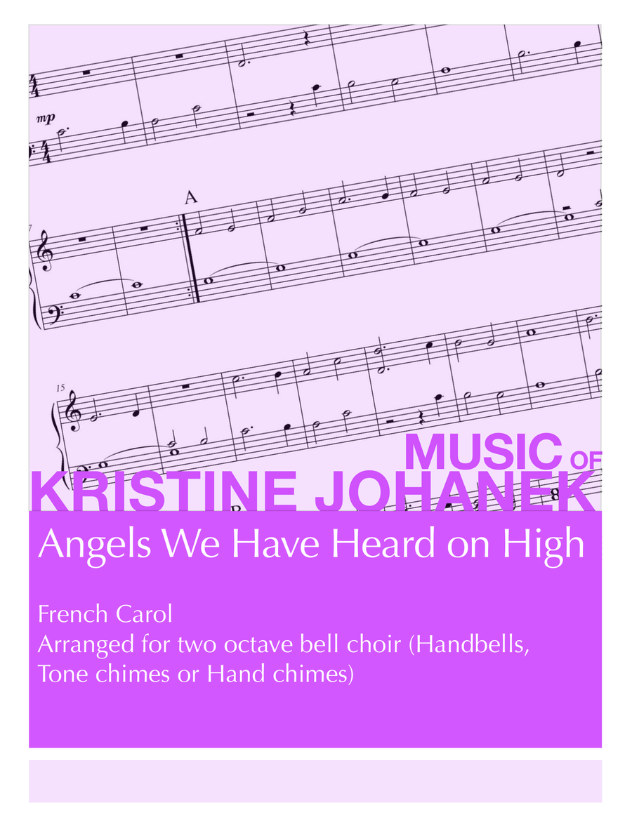 Angels We Have Heard on High (2 octave handbells, tone chimes or hand chimes) 2-Octaves scores gallery preview page 1