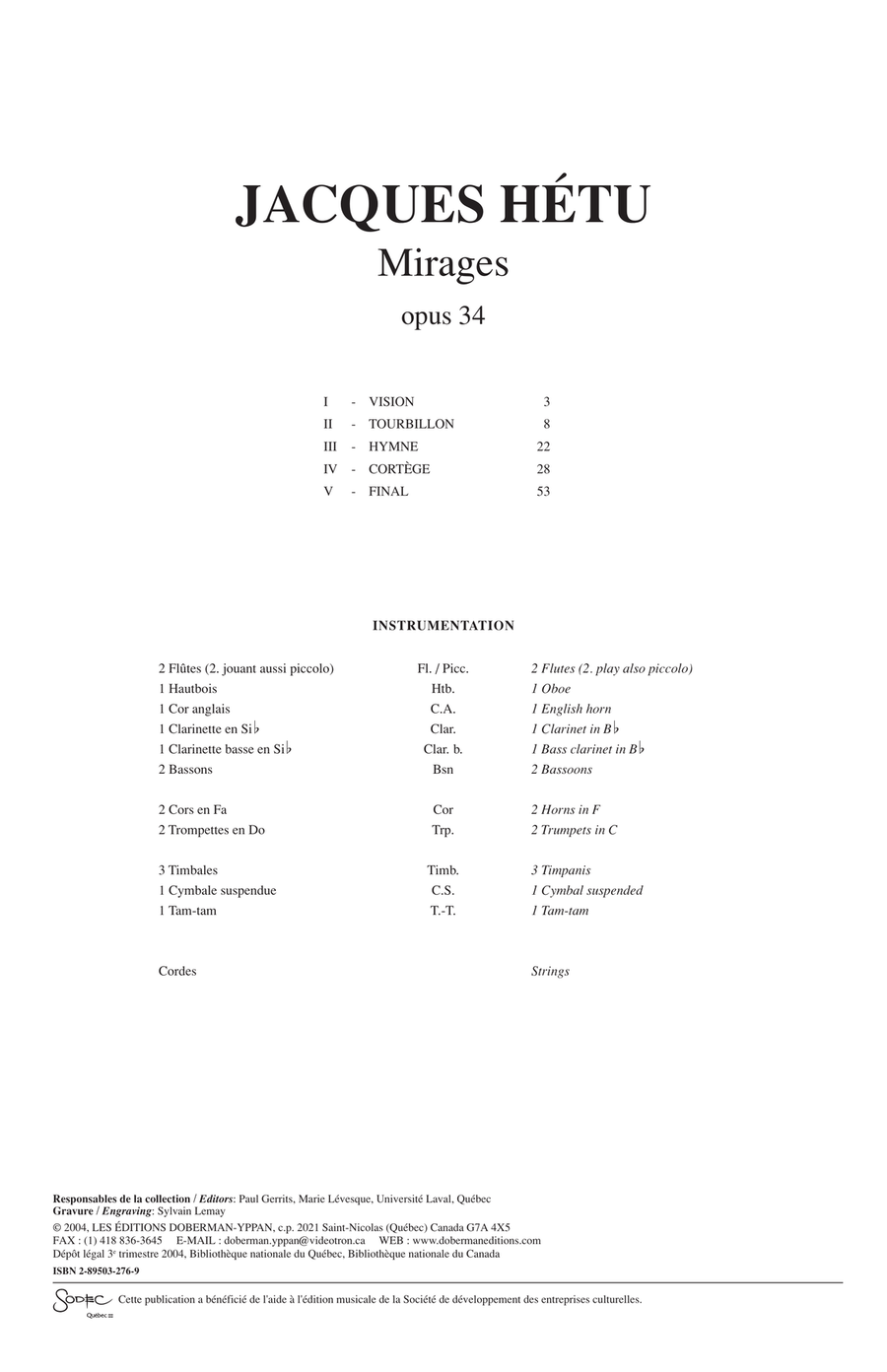 Mirages op. 34
