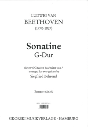 Book cover for Sonatine Fur 2 Gitarren G-dur