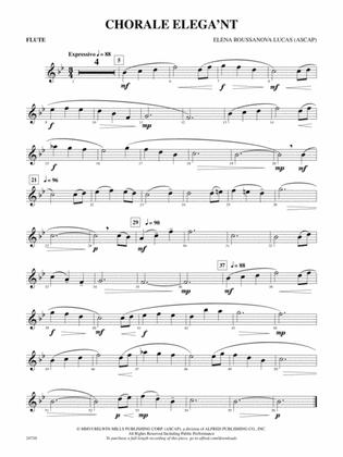 Chorale Elega'nt: Flute