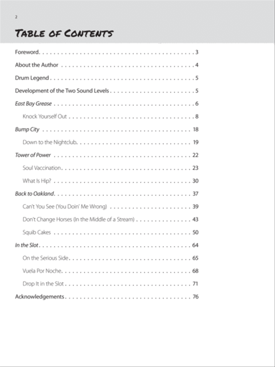 David Garibaldi -- Off the Record Percussion scores gallery preview page 3