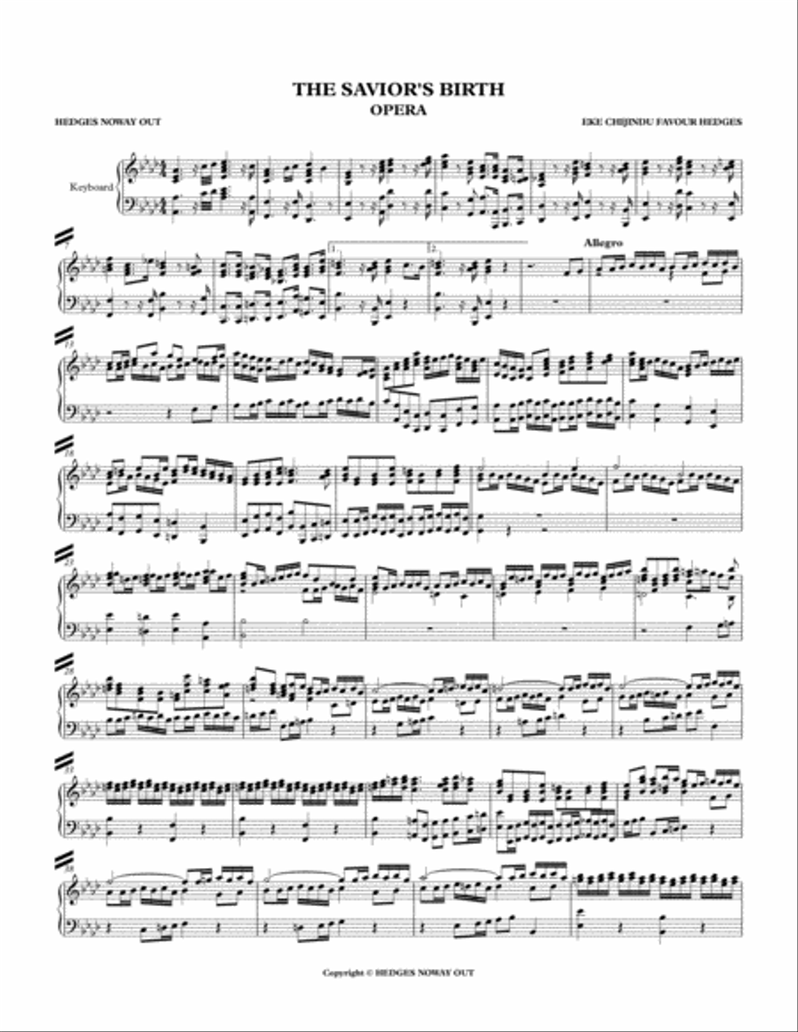 Opera for the SAVIOR'S BIRTH Full Orchestra scores gallery preview page 4