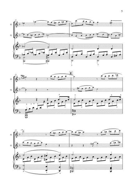 Moonlight Dolcelatte (Flute Duet & Piano) - Score image number null