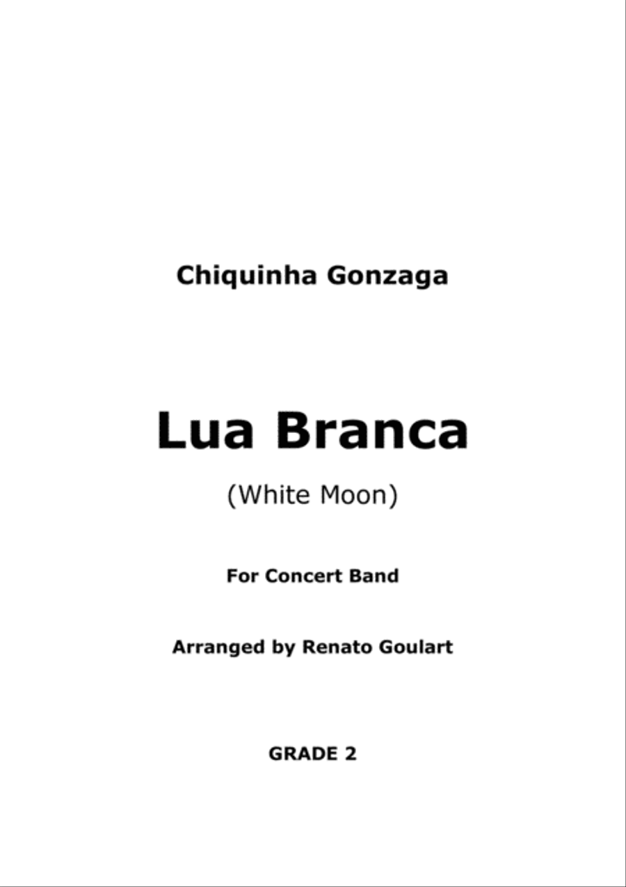Lua Branca (White Moon) - For Concert Band Concert Band scores gallery preview page 1