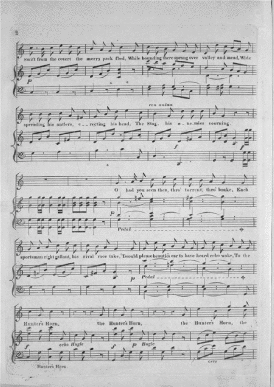 The Hunter's Horn. A New Sporting Cavatina Horn scores gallery preview page 2