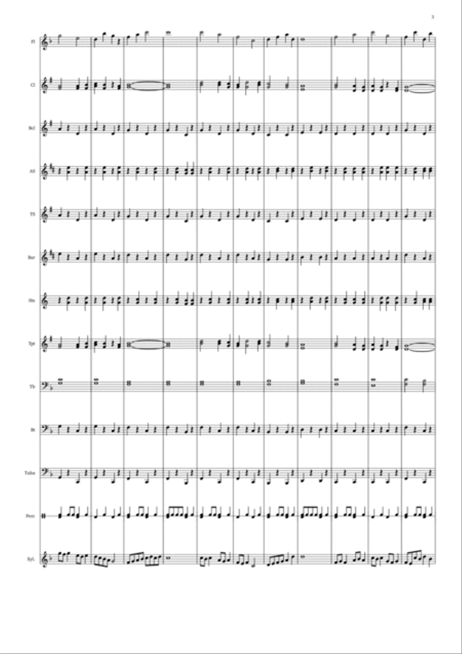 Counterpoint March Concert Band scores gallery preview page 3
