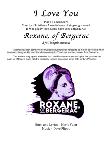 I LOVE YOU - Duet from "Roxane, of Bergerac" - a full length musical image number null