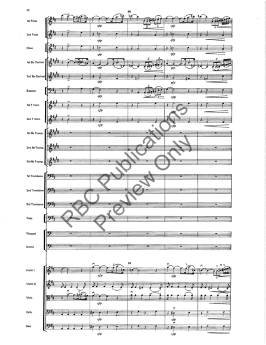 Symphony #4 Finale Full Orchestra scores gallery preview page 15