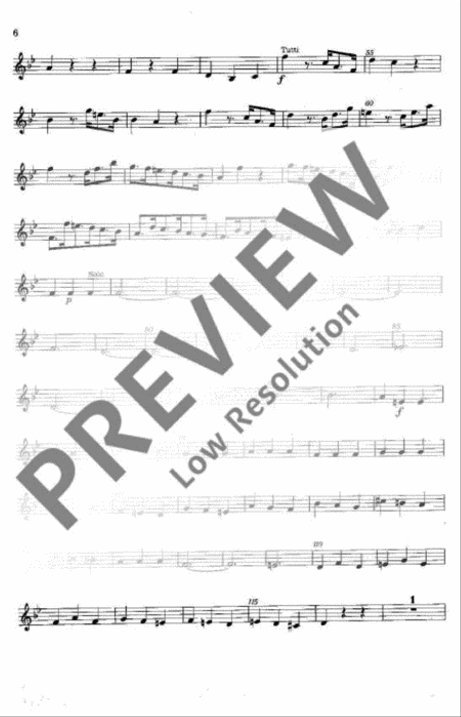 Concerto in Bb Major Violin scores gallery preview page 7