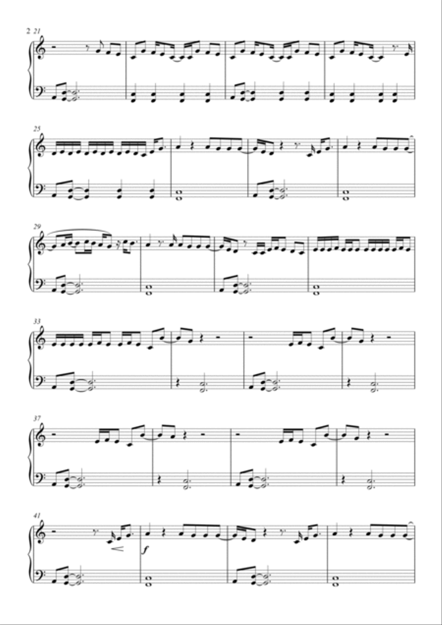 Shelter Easy Piano scores gallery preview page 2