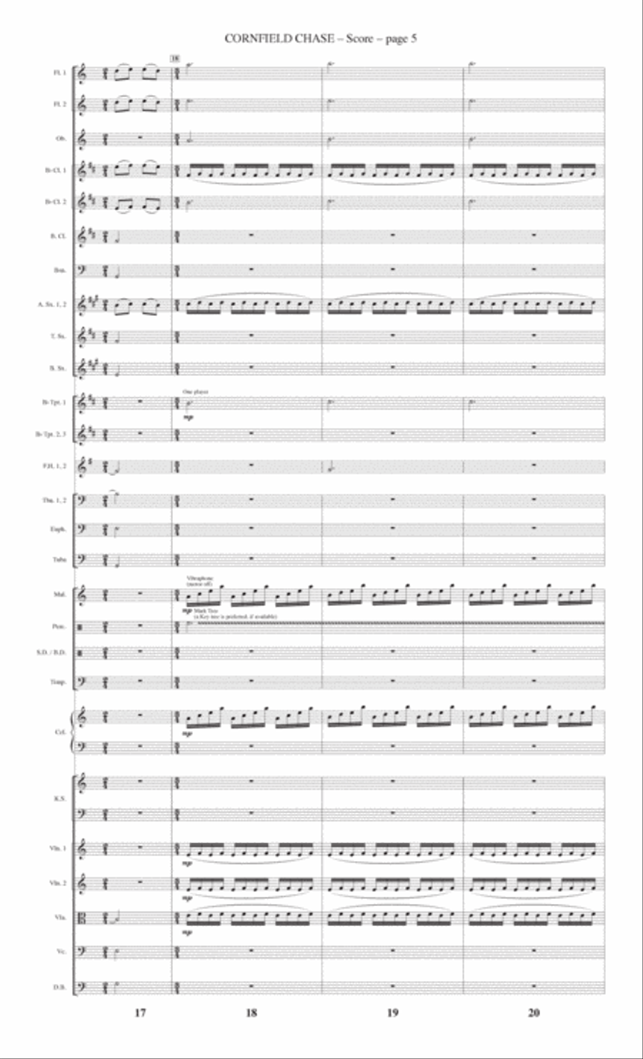 Cornfield Chase Concert Band scores gallery preview page 5