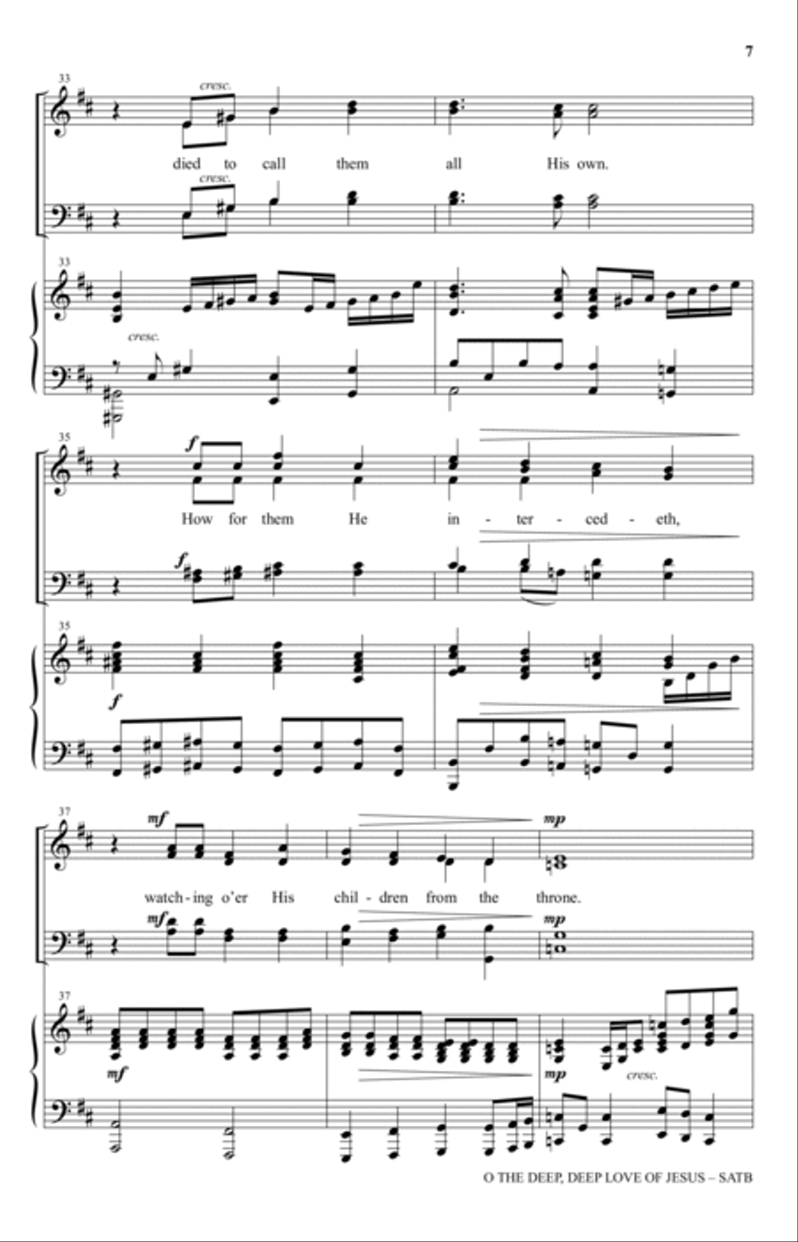 O The Deep, Deep Love Of Jesus 4-Part scores gallery preview page 5
