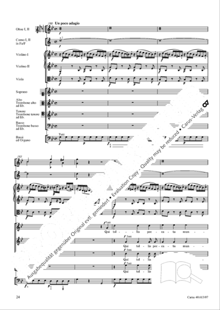 Mass in C (Missa in C) 4-Part scores gallery preview page 31