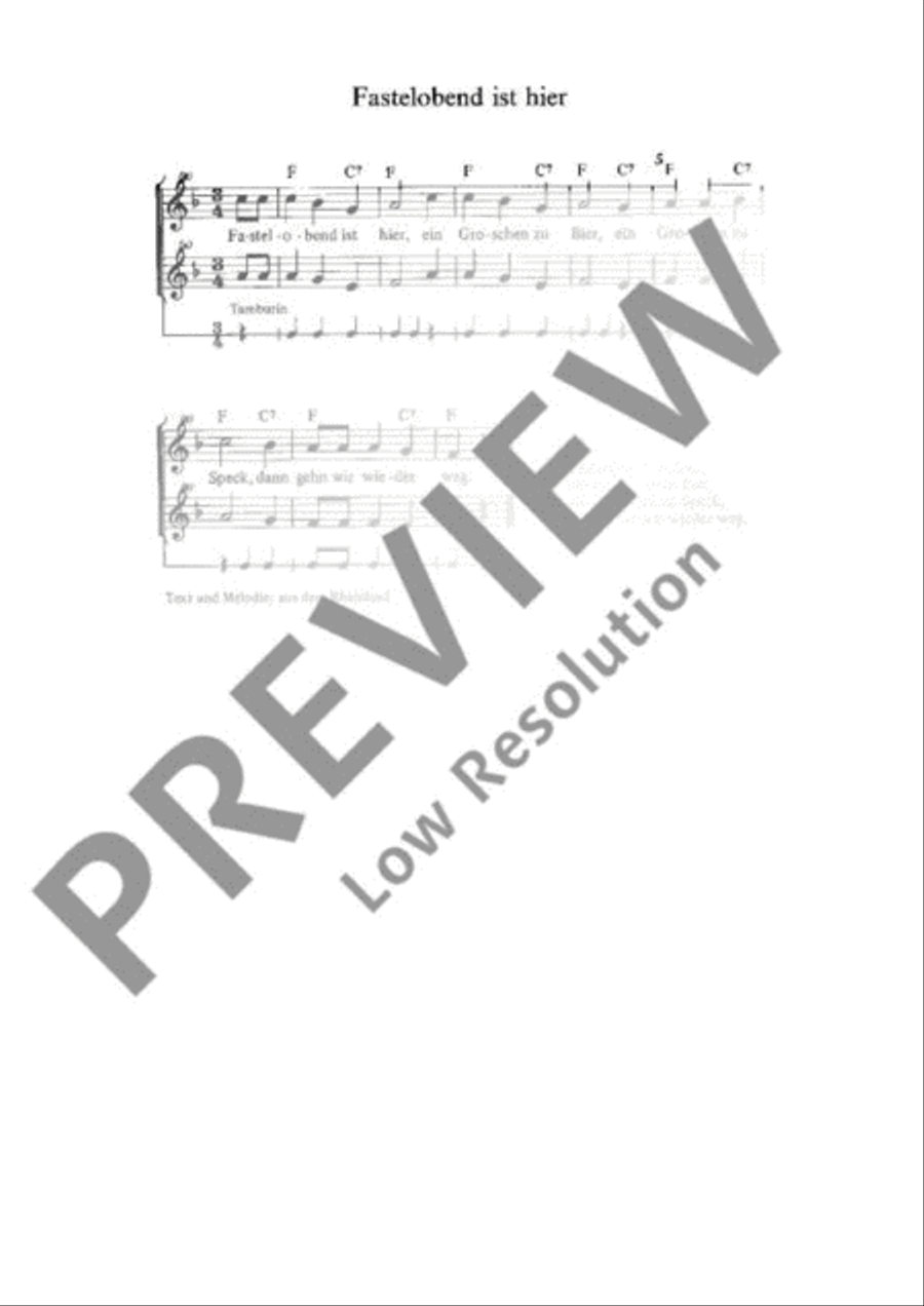Fastelobend ist hier Fastelobend ist hier Soprano Recorder scores gallery preview page 2