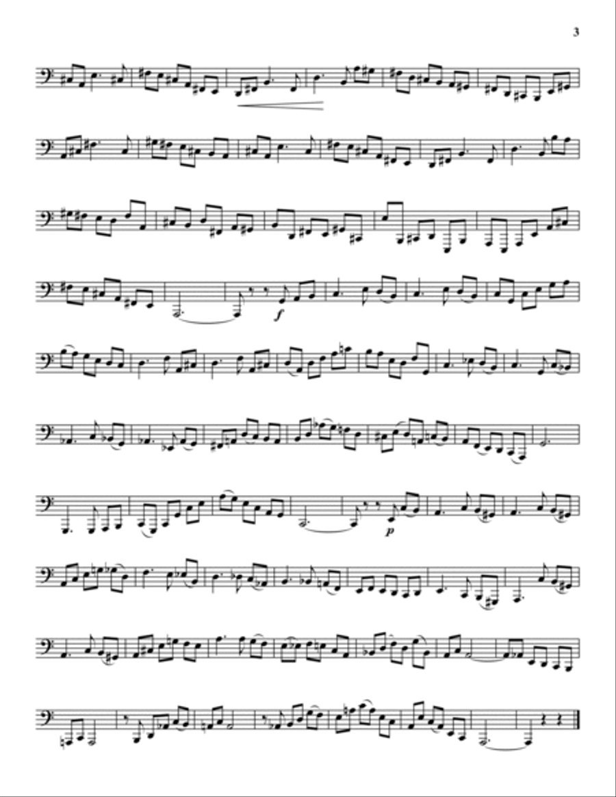 Progressive Etudes for Tuba, Vol. 3 Tuba scores gallery preview page 3