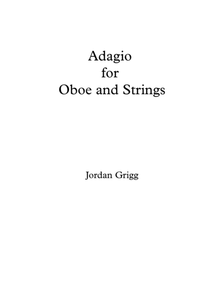 Adagio for Oboe and Strings image number null