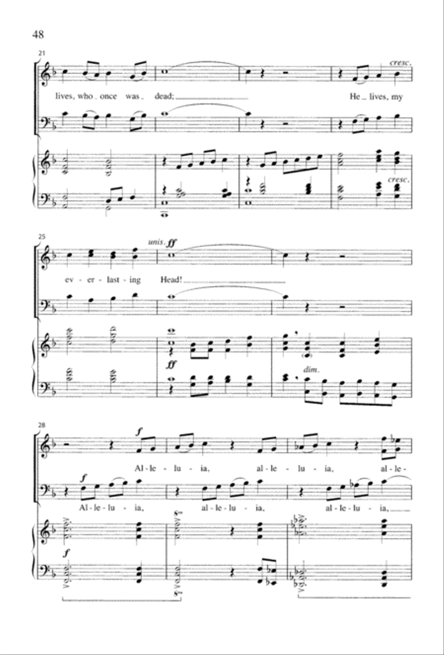 Christ the Crucified 3-Part scores gallery preview page 50