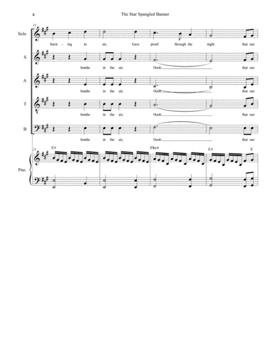 The Star Spangled Banner (for Solo & SATB) image number null
