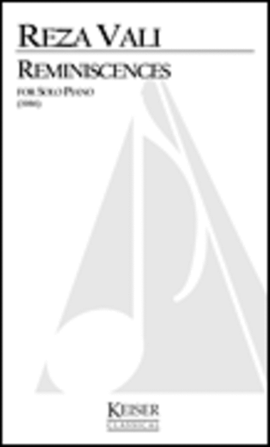Reminiscences Piano Solo scores gallery preview page 1