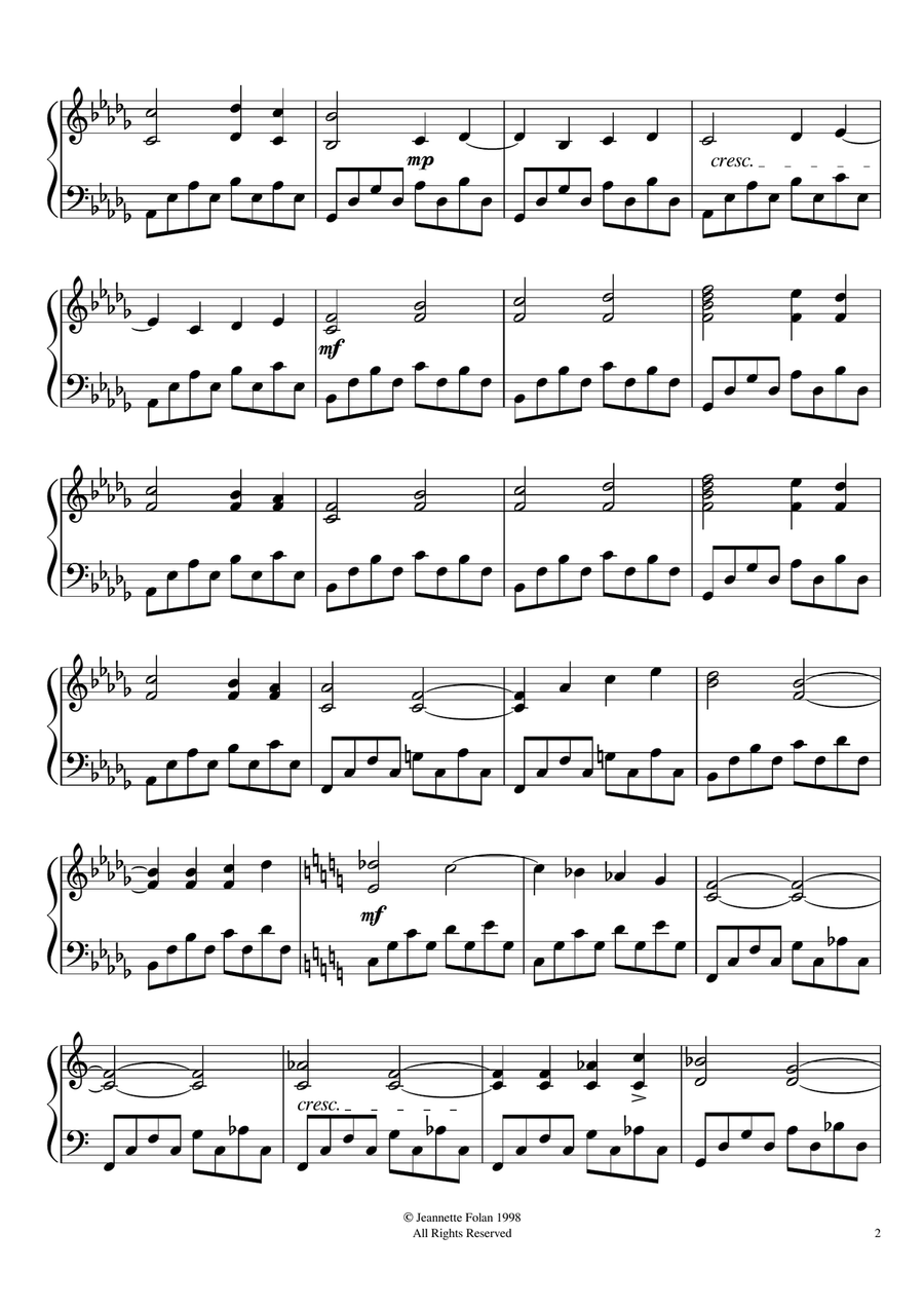 Ada Piano Solo scores gallery preview page 2