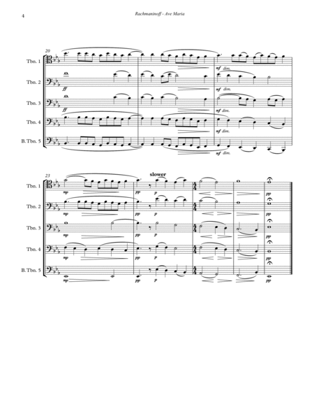 Four Sacred Russian Chorales for Trombone Choir Ensemble image number null