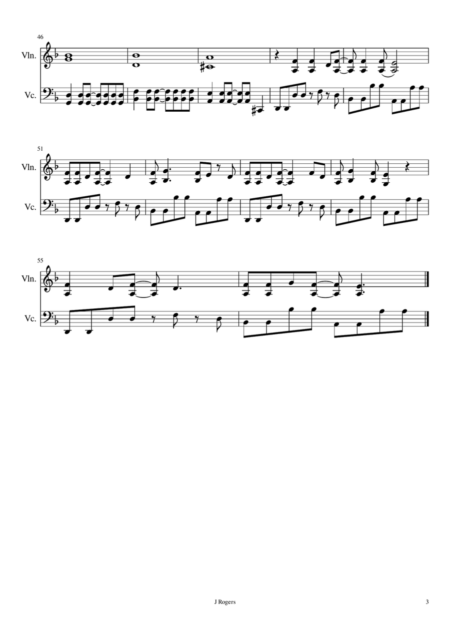Sweet Dreams (Are Made Of This) String Duet scores gallery preview page 3