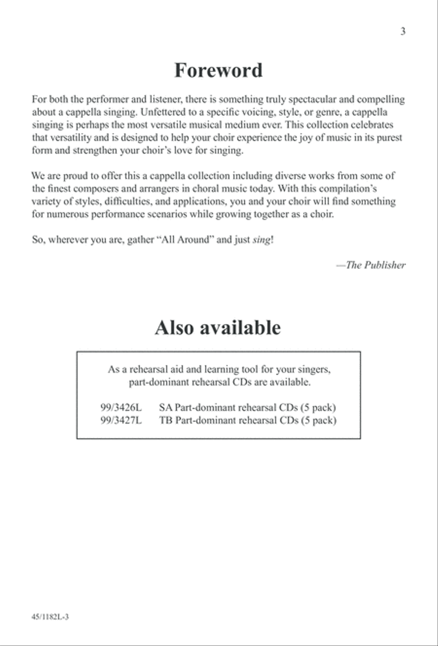 All Around A Cappella All Around A Cappella 4-Part scores gallery preview page 3
