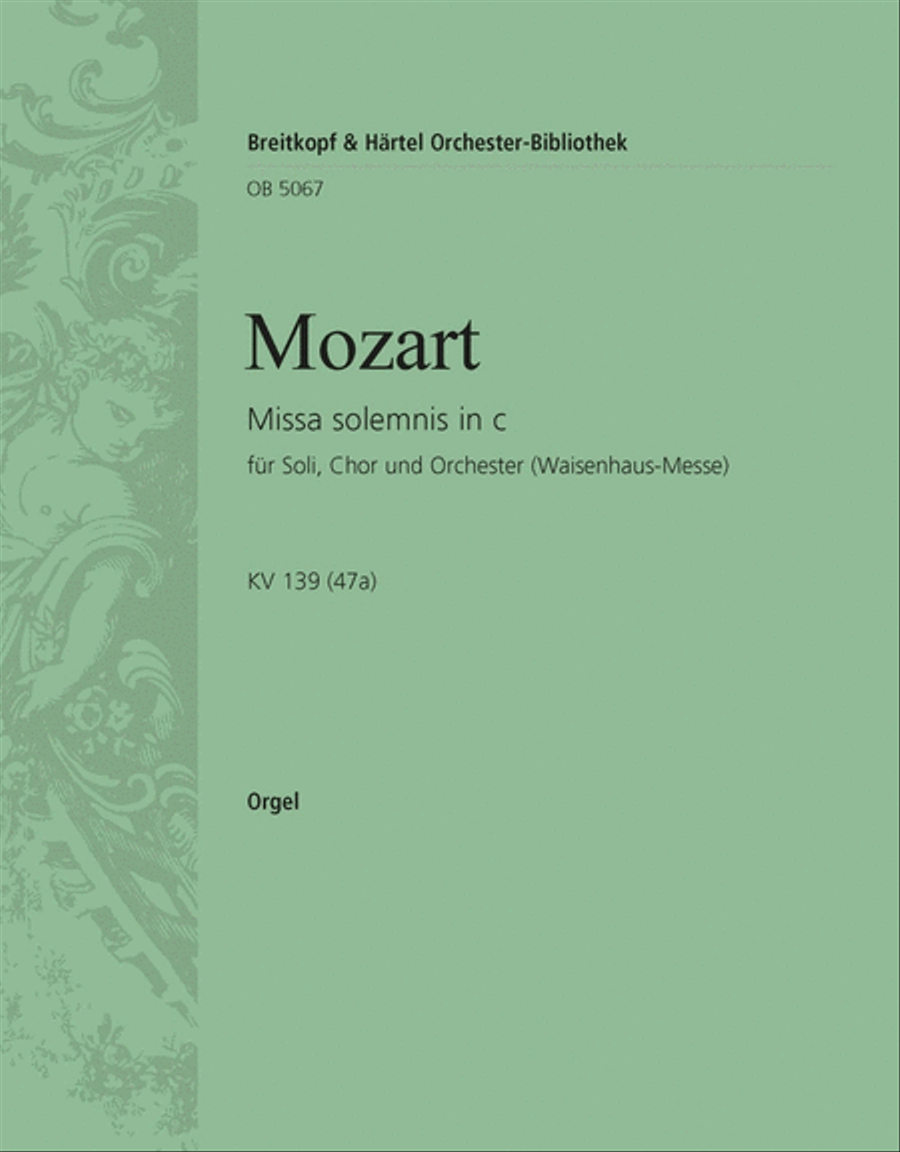 Missa solemnis in c K. 139 (47a) 4-Part scores gallery preview page 1