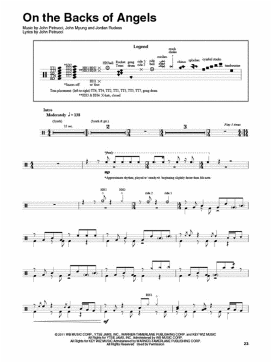 Dream Theater Percussion scores gallery preview page 4