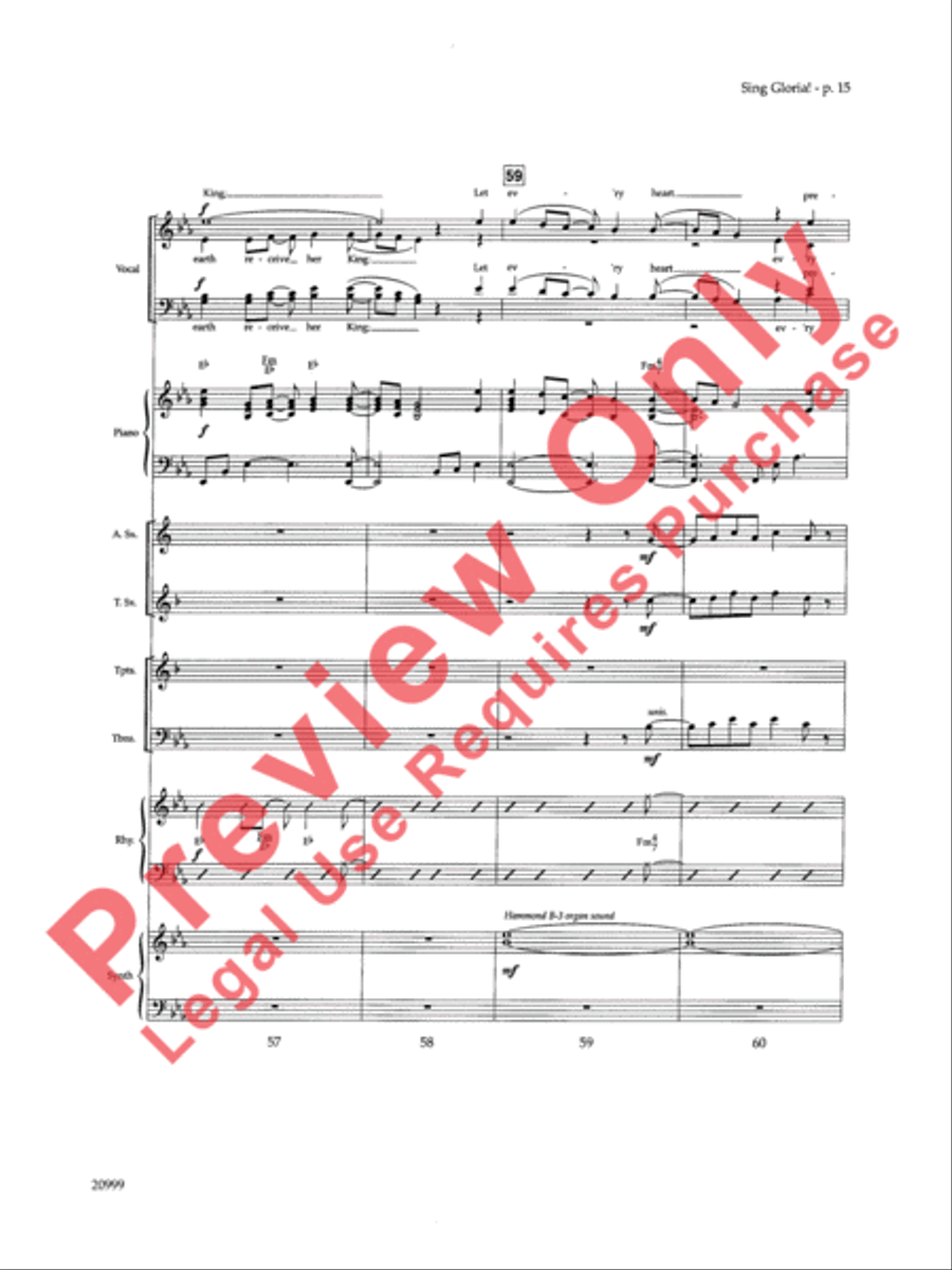 Sing Gloria! (A Song for Christmas) Choir scores gallery preview page 16
