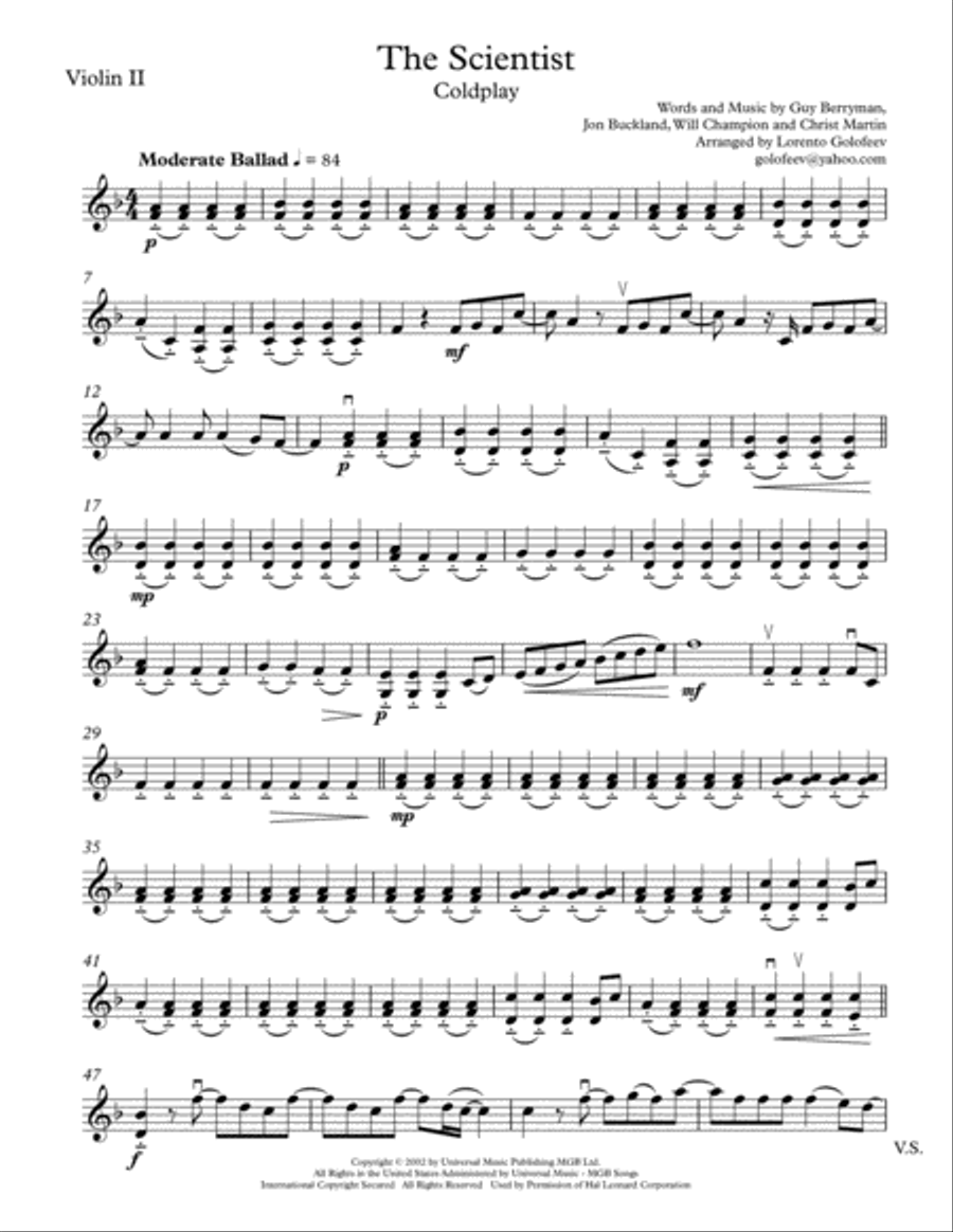 The Scientist String Quartet scores gallery preview page 3