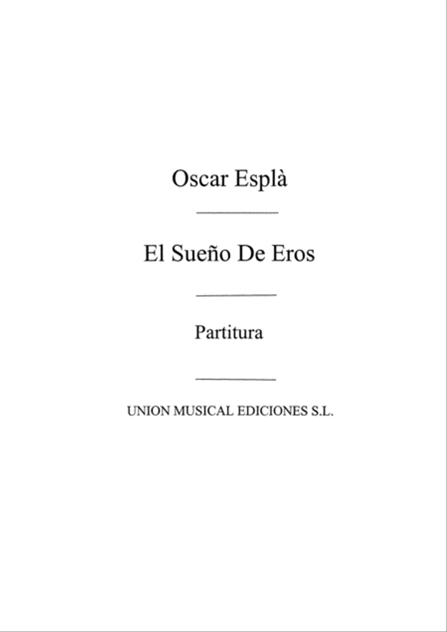 El Sueno De Eros Orchestra scores gallery preview page 1