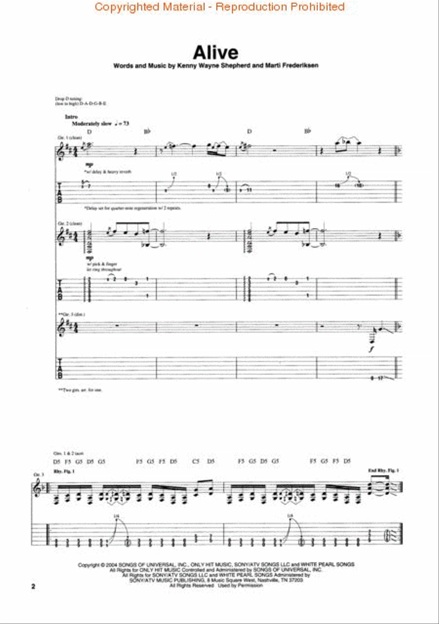 Best of Kenny Wayne Shepherd Band Electric Guitar scores gallery preview page 2