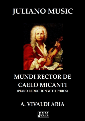 Book cover for MUNDI RECTOR DE CAELO MICANTI (PIANO REDUCTION WITH LYRICS) - A. VIVALDI