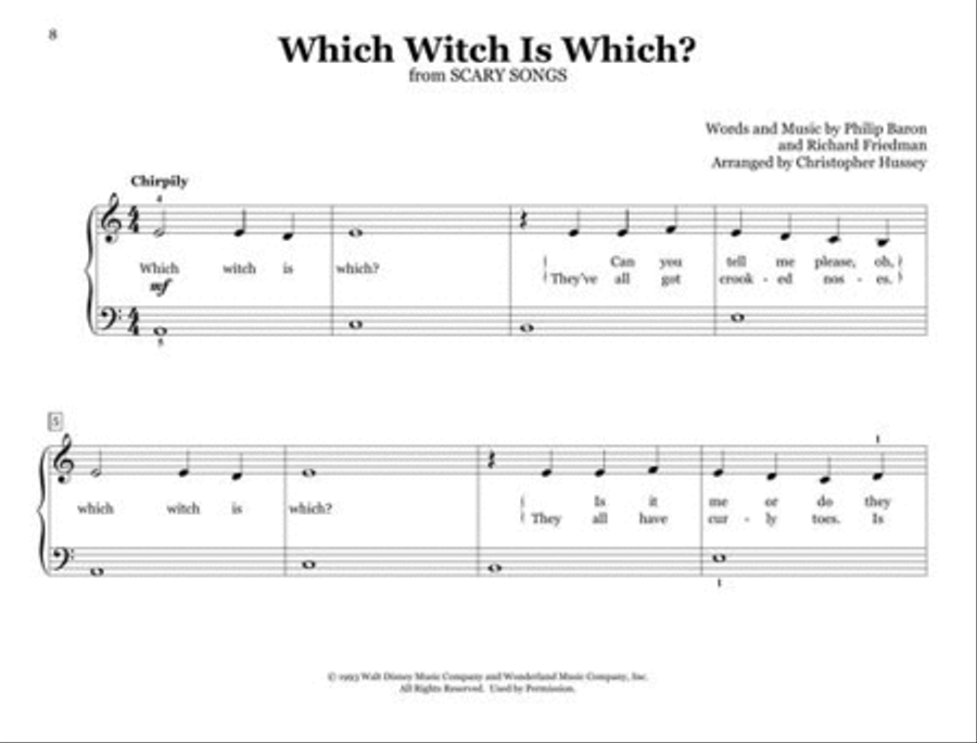 First Halloween Hits First Halloween Hits Easy Piano scores gallery preview page 4