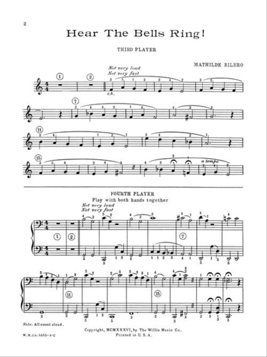 Hear the Bells Ring Easy Piano scores gallery preview page 3