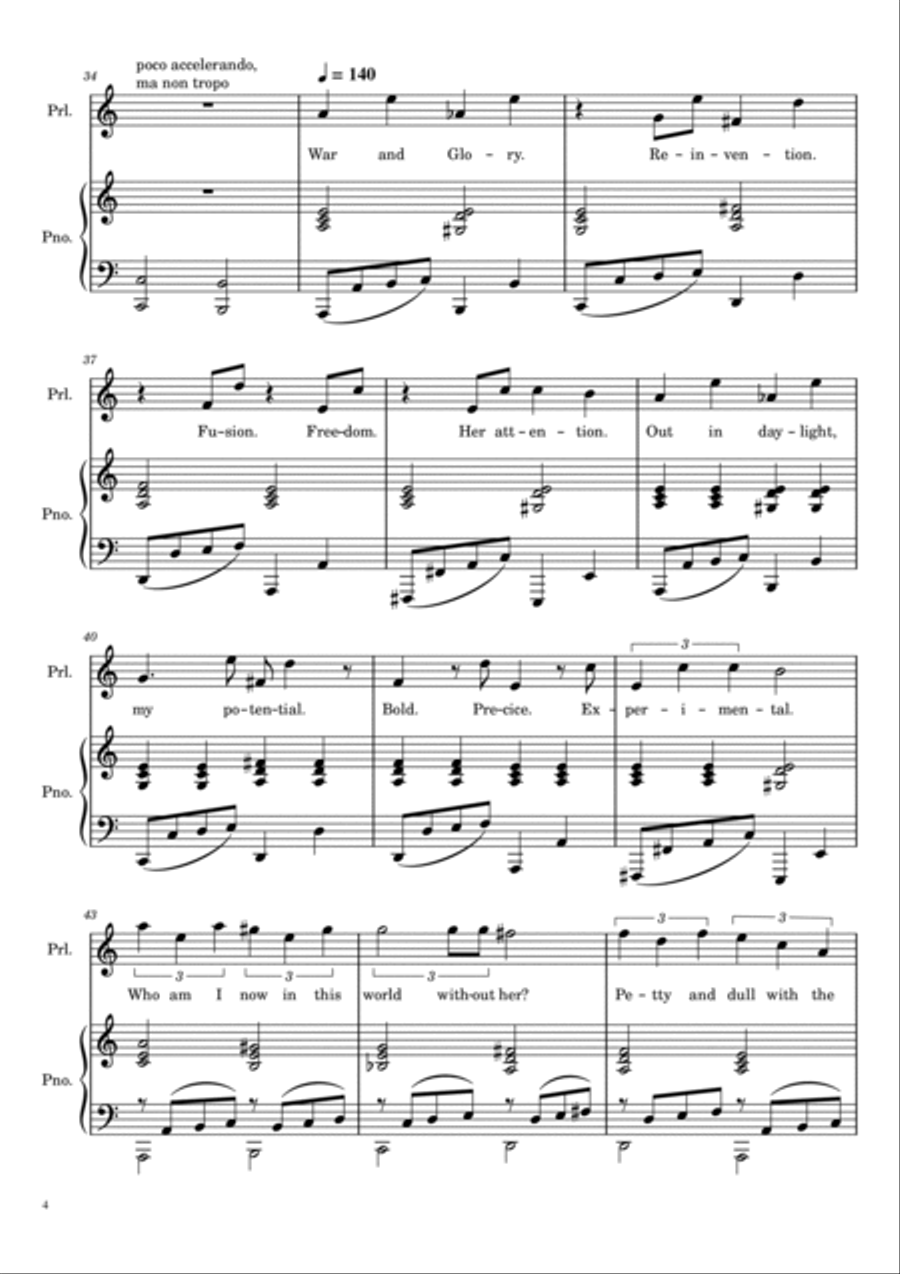 It's Over Isn't It Voice scores gallery preview page 4