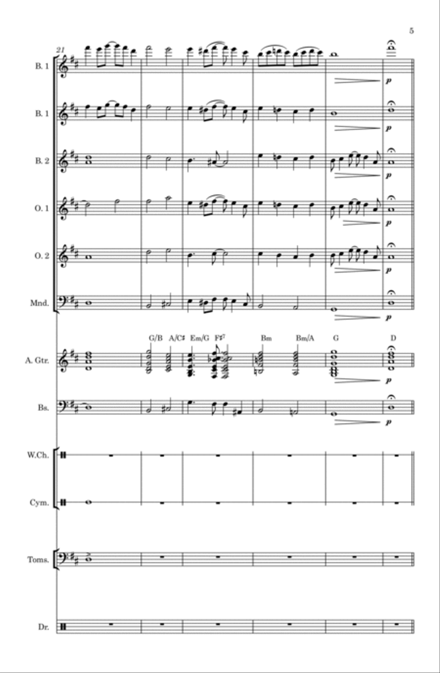 A Whole New World Large Ensemble scores gallery preview page 5