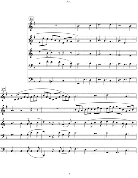 JESU, joy of man's desiring (from Church Music for Brass Quintet) image number null