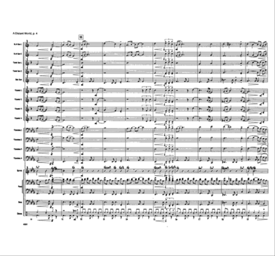 A Distant World Jazz Ensemble - Sheet Music page 4