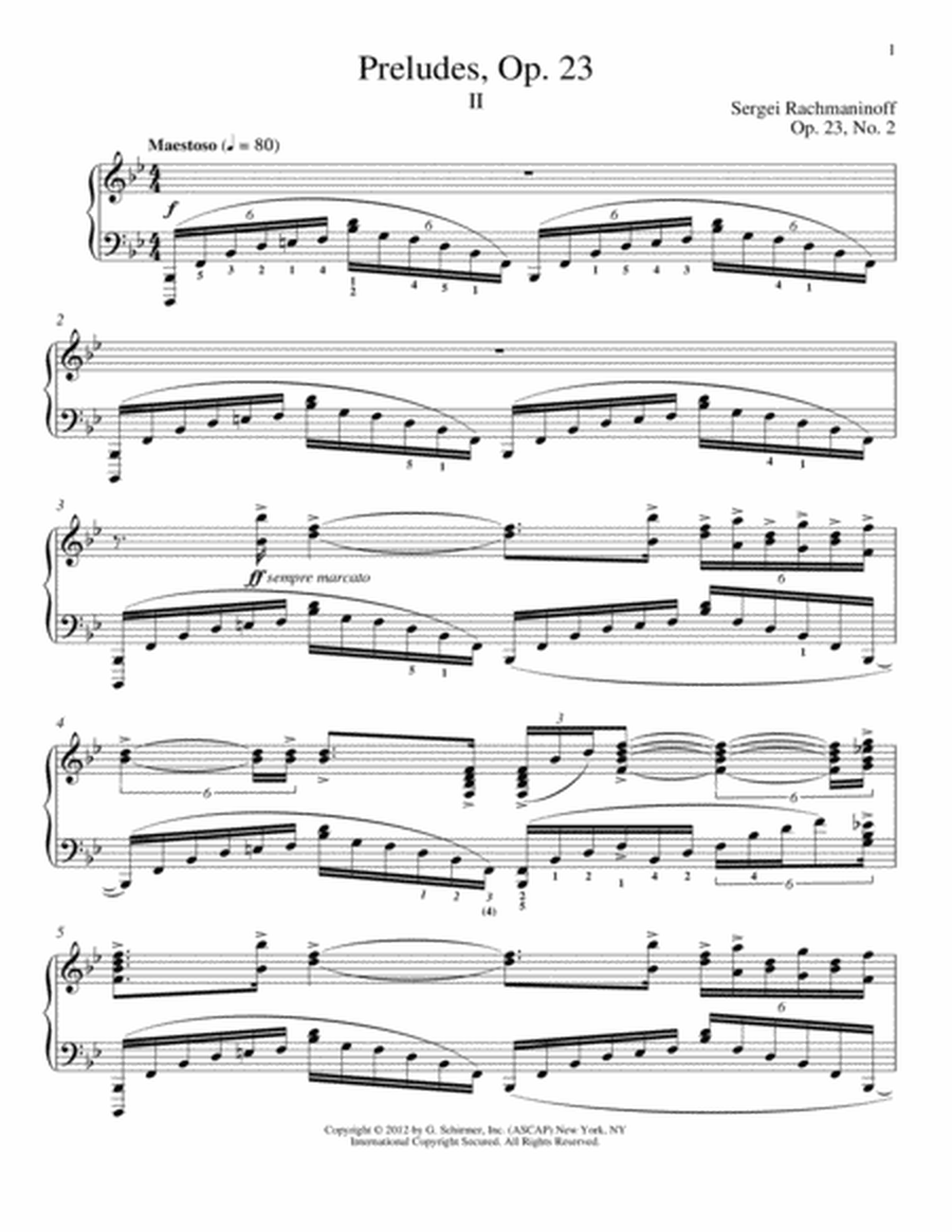 Prelude In B-Flat Major, Op. 23, No. 2